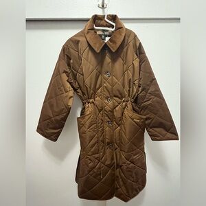 Barbour Brown Quilted Coat